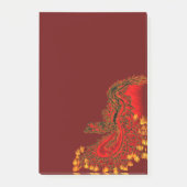 China Dragon red and gold design Post-it® Notes (Voorkant)