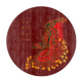 China Dragon red and gold design Snijplank (Voorkant)