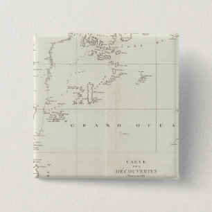 China en Azië Vierkante Button 5,1 Cm