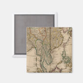 China en India Magneet (Voorkant / Achterkant)