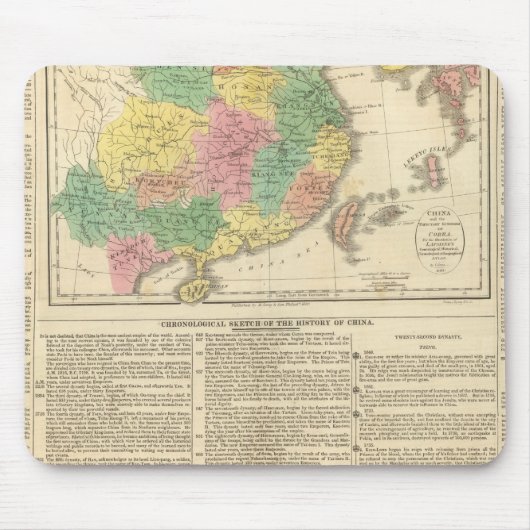 China en Japan Atlas Map Muismat (Voorkant)