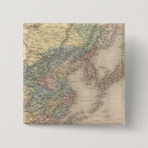 China en Korea Vierkante Button 5,1 Cm