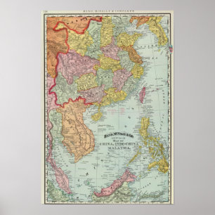 China en Maleisië Poster