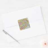 China en Maleisië Vierkante Sticker (Envelop)