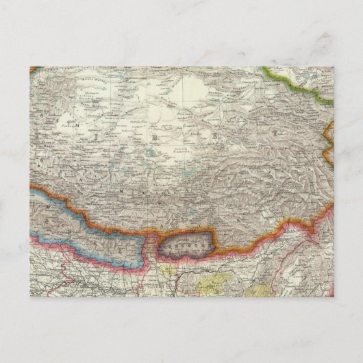 China en Tibet Briefkaart (Voorkant)