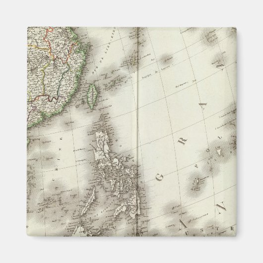 China Engraved Map Magneet (Voorkant)