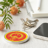 China Erfgoed Embleem Sleutelhanger (Zijkant)