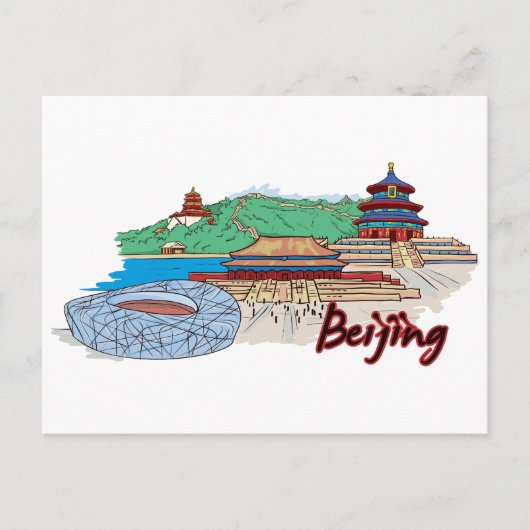 China Famous City Briefkaart (Voorkant)