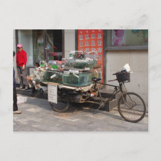 China-fiets-verkochte vis briefkaart