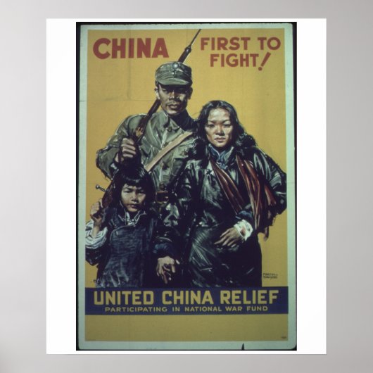 China-First_to_Fight_Propaganda Poster (Voorkant)