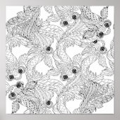 China Fish Doodle 2 Poster (Voorkant)