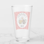 CHINA FLAG 干 杯 Beers Cheers Cartoon Glas (Achterkant)
