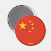 China Flag Charming Patriotic Magneet (Voorkant / Achterkant)