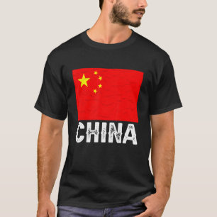 China Flag Chinese I houdt van Chinese grafische k T-shirt