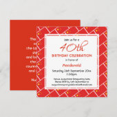 CHINA FLAG Custom Birthday Celebration Kaart (Voorkant / Achterkant)