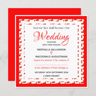 CHINA FLAG Custom Patriotic Square Weddenschap 婚 礼 Kaart