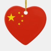 China Flag Heart Ornament (Voorkant)