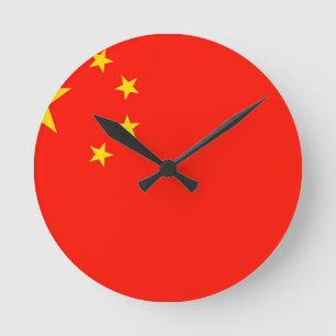 China Flag - High Quality Ronde Klok