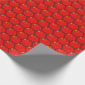 China Flag Honeycomb Wrapping Paper Cadeaupapier (Hoek)