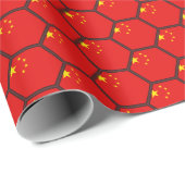 China Flag Honeycomb Wrapping Paper Cadeaupapier (Rol Hoek)