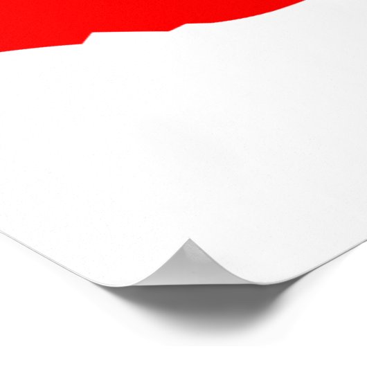 China Flag Map - volledige grootte Poster (Hoek)