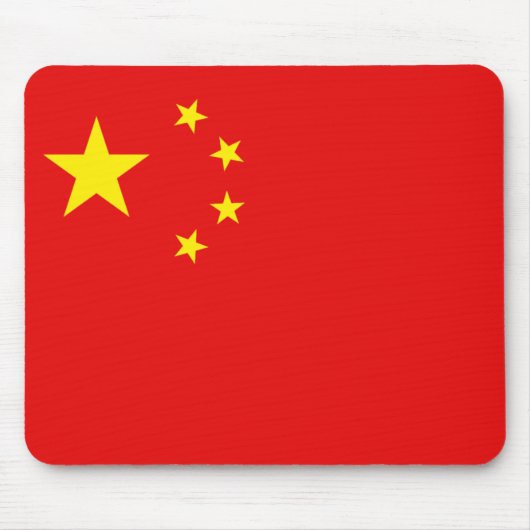 China Flag Mousepad Muismat (Voorkant)