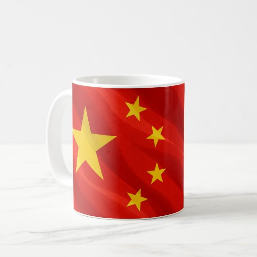 China Flag Mug Koffiemok (Voorkant links)
