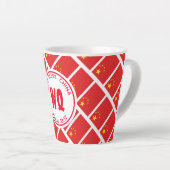 CHINA Flag Patriotic  Chinees Latte Mok (Rechterhoek)