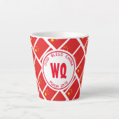 CHINA Flag Patriotic  Chinees Latte Mok (Voorkant)