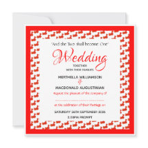 CHINA FLAG Patriotic Custom Square Weddenschap 婚 礼