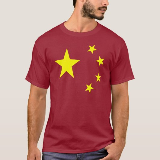 China Flag Star T-shirt (Voorkant)