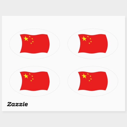 China Flag Sticker (Vel)