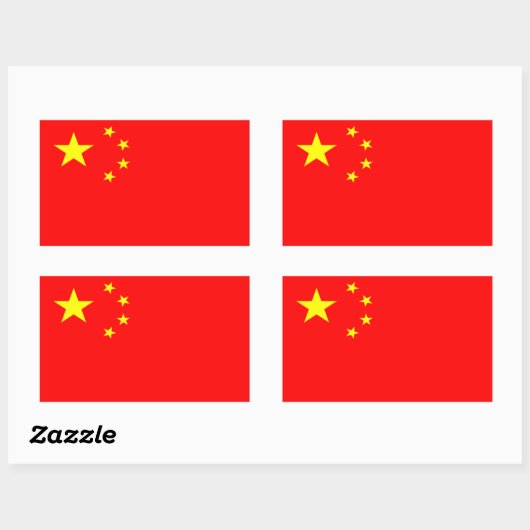 China Flag Sticker (Vel)