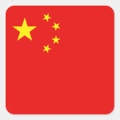 China Flag Sticker (Voorkant)