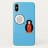 China Flag Wildlife Penguin Personalized Gift Case-Mate iPhone Case (Achterkant)