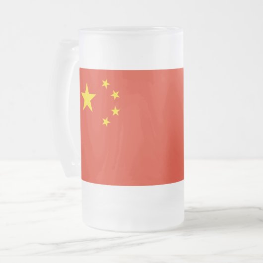 CHINA FROSTED GLASS MATGLAS BIERPUL (Voorkant links)