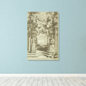 "China geïllustreerd" door Athanasius Canvas Afdruk (Insitu (Houten vloer))
