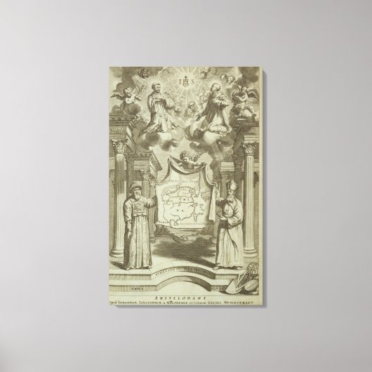 "China geïllustreerd" door Athanasius Canvas Afdruk (Voorkant)