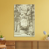 "China geïllustreerd" door Athanasius Canvas Afdruk (Insitu (Woonkamer))