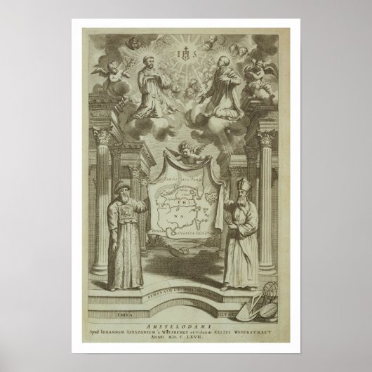 "China geïllustreerd" door Athanasius Poster (Voorkant)