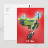 China geïllustreerde kaart reisposter (Voorkant / Achterkant)
