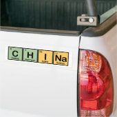 China gemaakt van Elementen Bumpersticker (Op Truck)