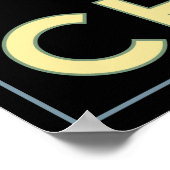 china geweldige muur aziatische kunst deco retro r poster (Hoek)