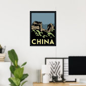 china geweldige muur aziatische kunst deco retro r poster (Thuiskantoor)