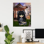 China Girl Beauful Orient Print (Thuiskantoor)