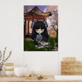 China Girl Beauful Orient Print (Keuken)