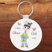 China Girl love Sleutelhanger (Voorkant)