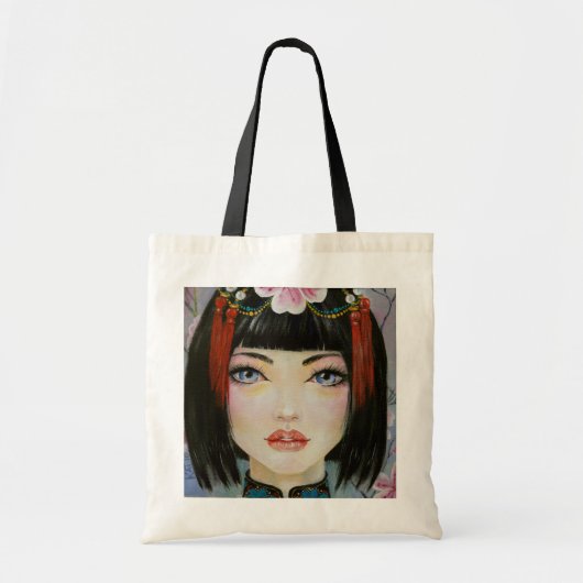 China Girl Lowbrow Art Painting Tote Bag (Voorkant)
