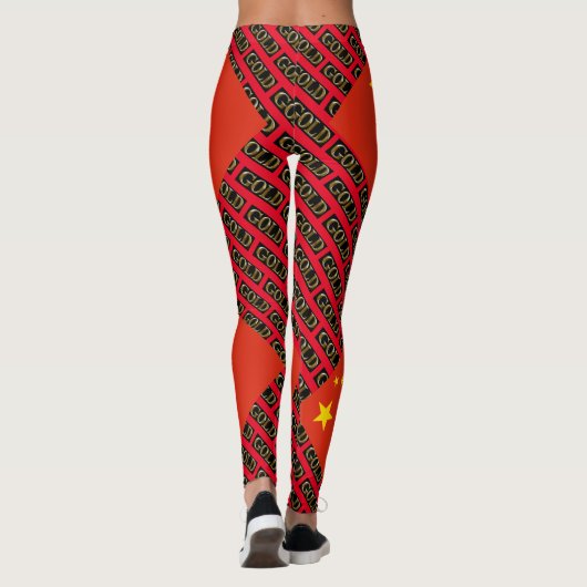 CHINA GOLD LEGGINGS (Achterkant)