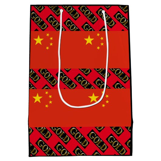CHINA GOLD MEDIUM CADEAUZAKJE (Achterkant)